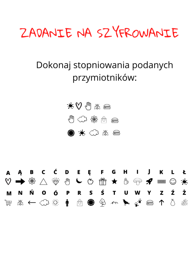 Stacje zadaniowe - rzeczownik i przymiotnik.
