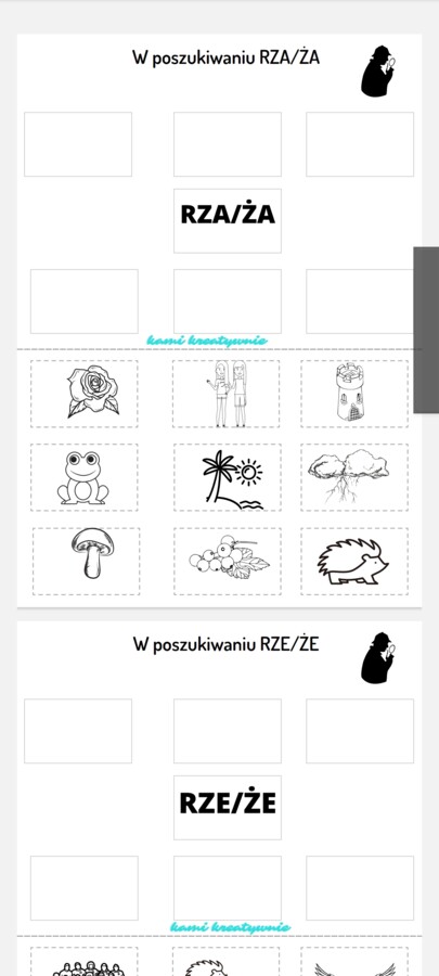 Rz/ż- pakiet logopedyczny