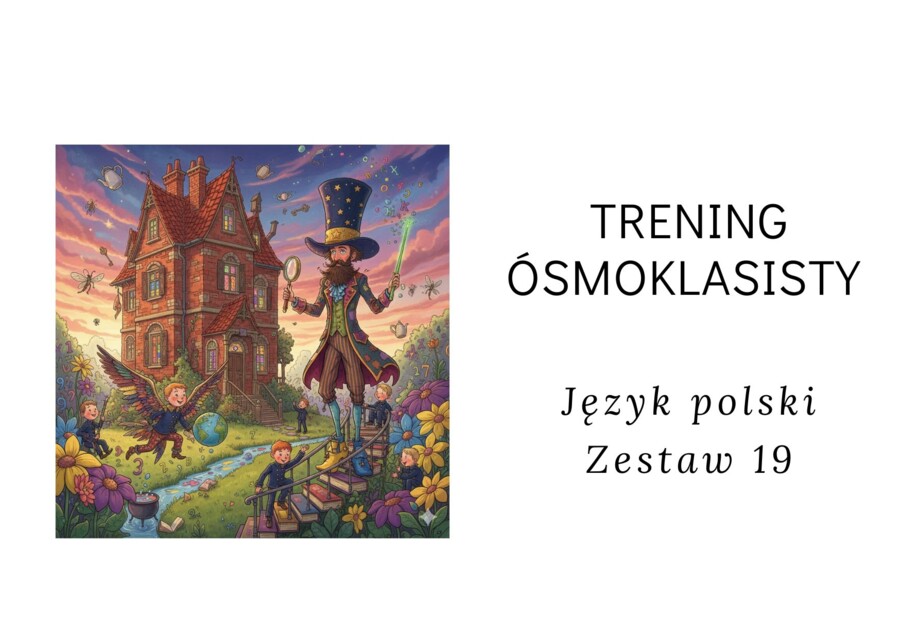 Trening ósmoklasisty -język polski. Zestaw 19