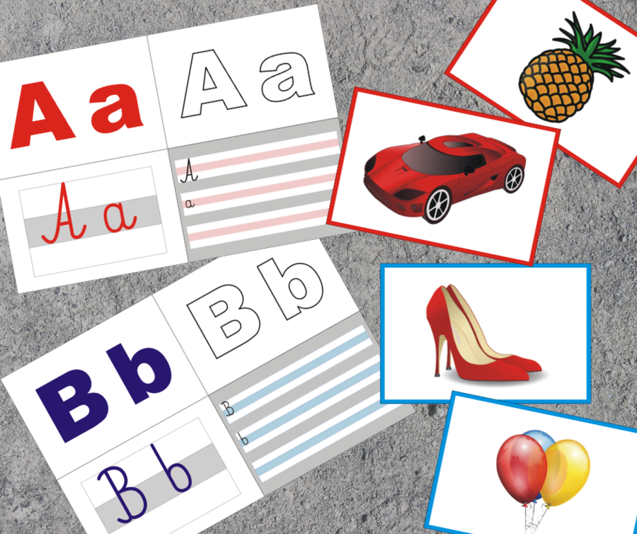 Litery - nauka czytania i pisania