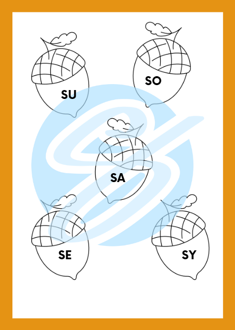 Jesienna logopedia – ćwiczenia logopedyczne z logotomami dla szeregu syczącego (s, z, c, dz)