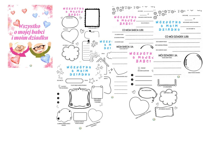 WSZYSTKO O MOJEJ BABCI I MOIM DZIADKU - WYJĄTKOWA PAMIĄTKA NA CAŁE ŻYCIE