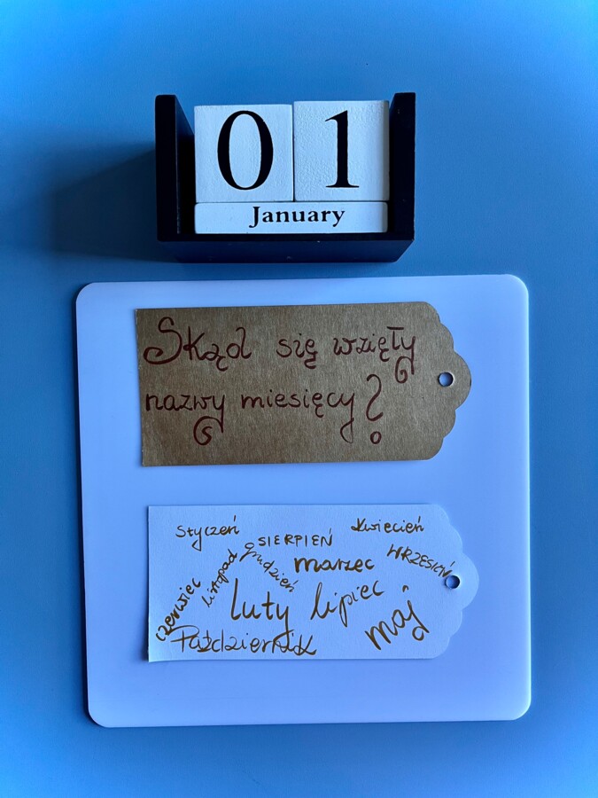 Skąd się wzięły nazwy miesięcy - karty