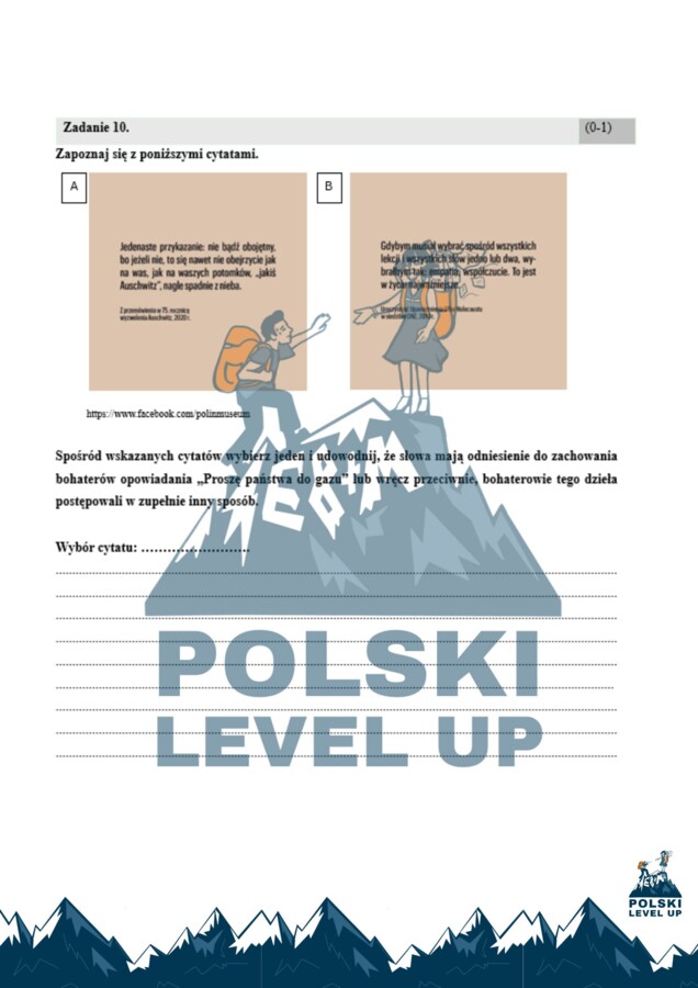 Test ikonograficzny (10 zadań z kluczem odpowiedzi)_Proszę państwa do gazu_Polski Level Up