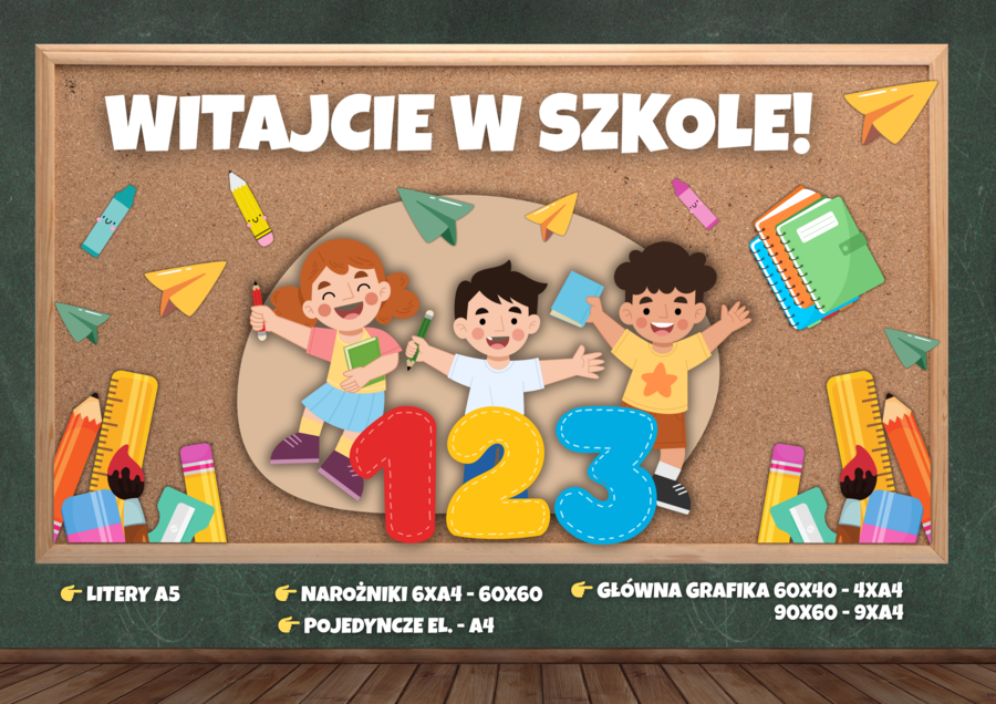 WITAJCIE W SZKOLE/PRZEDSZKOLU! - GAZETKA NA ROZPOCZĘCIE ROKU SZKOLNEGO/PRZEDSZKOLNEGO