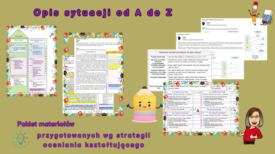 Opis sytuacji- karty pracy, scenariusz lekcji