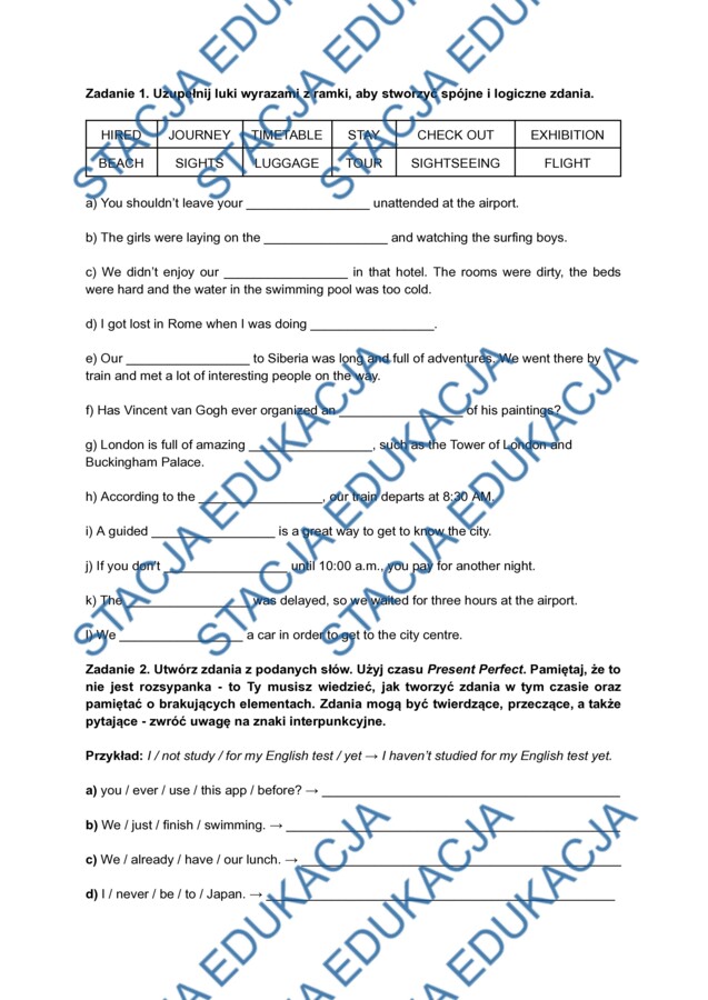 Super Powers 7 Unit 5 - powtórka do sprawdzianu (z kluczem odpowiedzi)