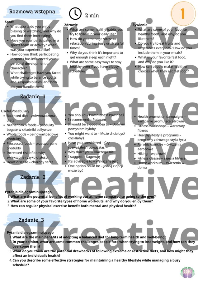 Matura ustna z języka angielskiego – zestawy ćwiczeń speaking, speaking po angielsku, przygotowanie do matury, zestawy maturalne, dialog, opis obrazka, zadania ustne, konwersacje, poziom B1/B2, English oral Matura, speaking practice, Matura preparation,