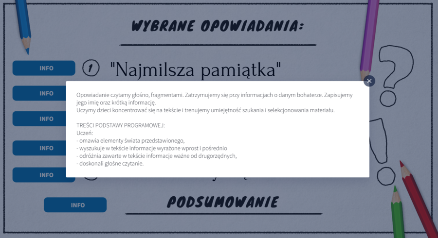 Mikołajek - cykl lekcji