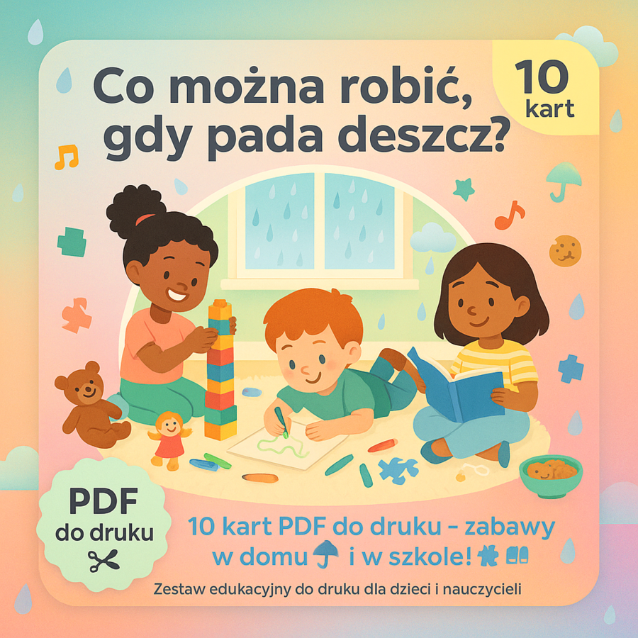 Co można robić, gdy pada deszcz?