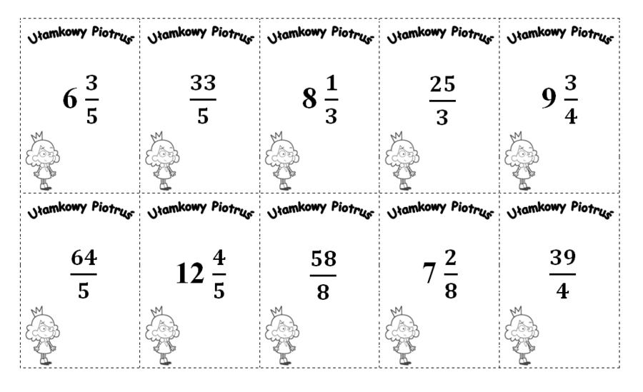Matematyka. Ułamkowy Piotruś