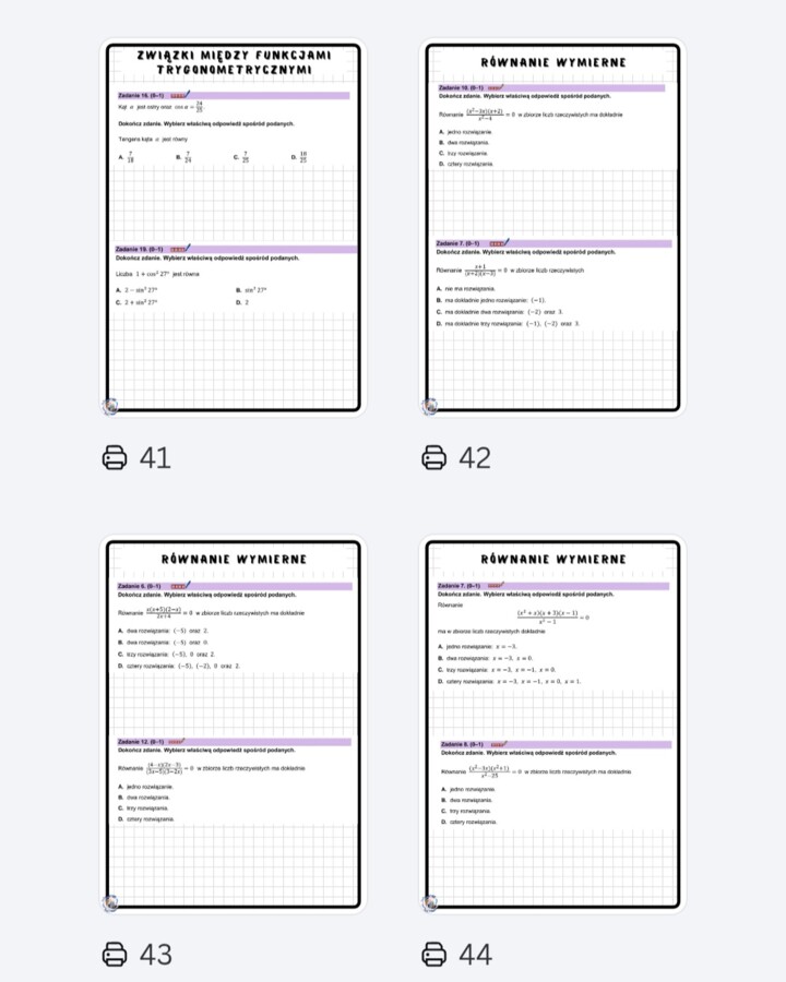 Workbook PEWNIAKI MATURALNE  z  matematyki