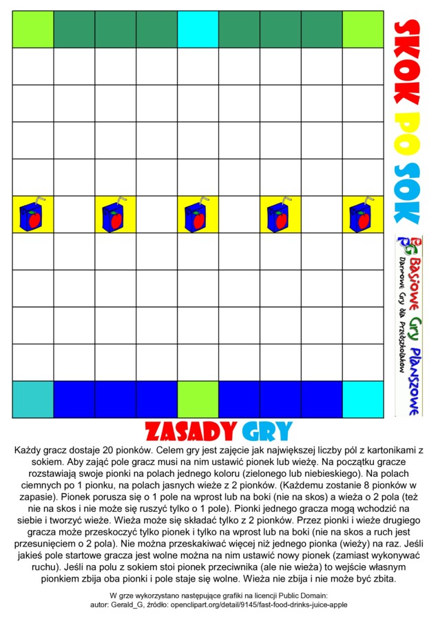 Skok po sok – Gra planszowa