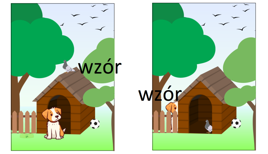 Gdzie jest pies? Przyimki