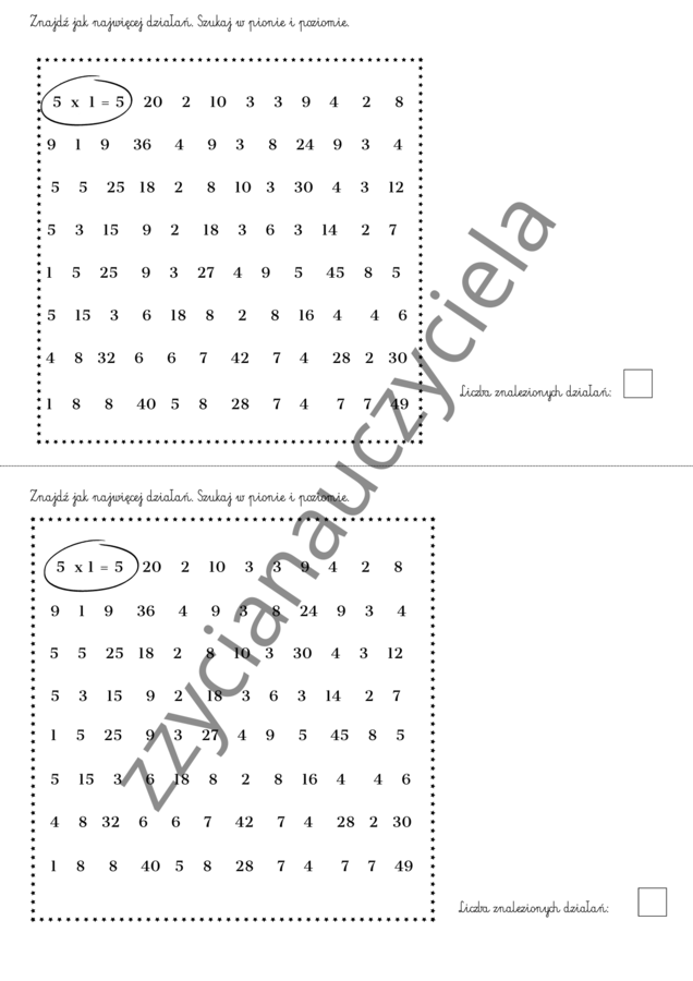 Mnożenie i dzielenie