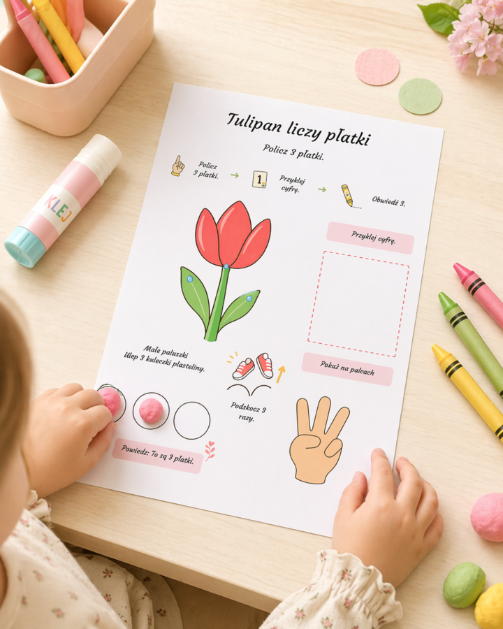 Tulipan liczy płatki