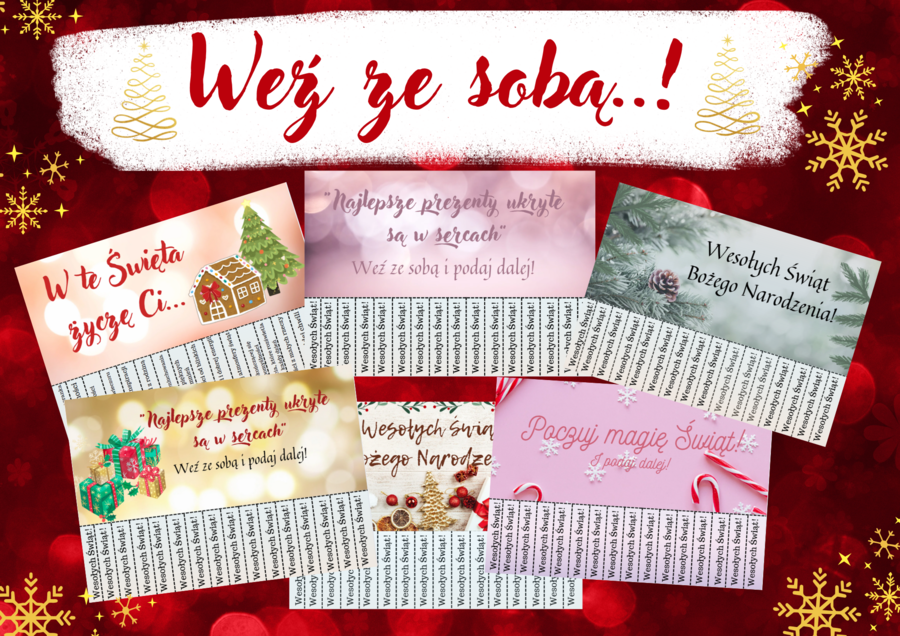 Weź ze sobą..! – EDYCJA ŚWIĄTECZNA- MIKOŁAJKI-ŚWIĘTA BOŻEGO NARODZENIA-16 kolorowych kart PDF- odrywanki