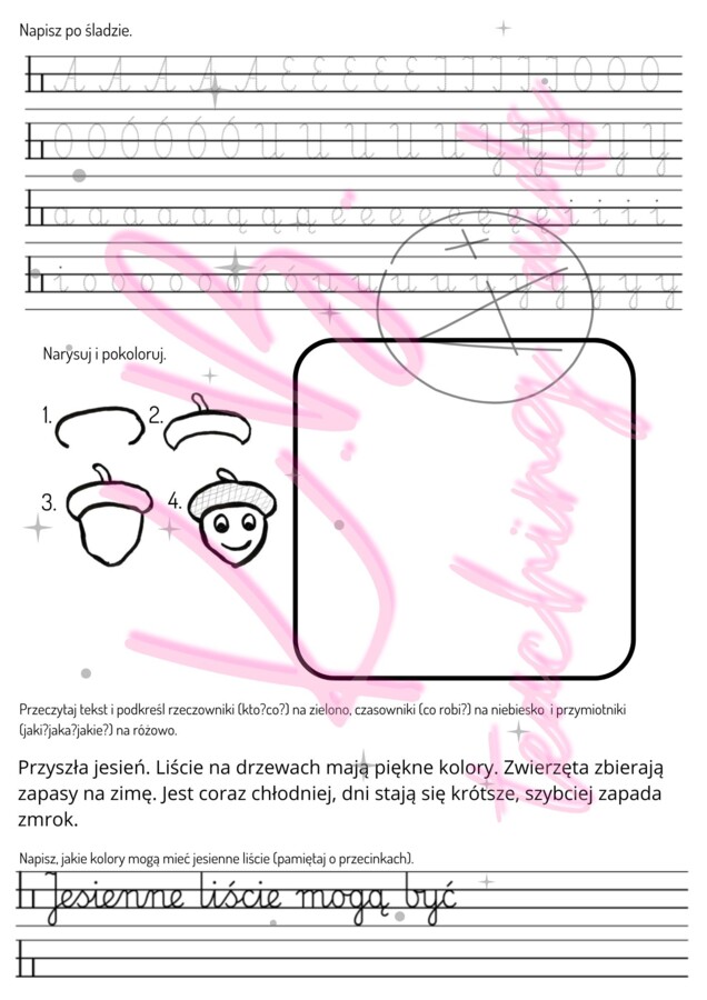Zadania utrwalające - dodatkowe karty pracy - klasa 2