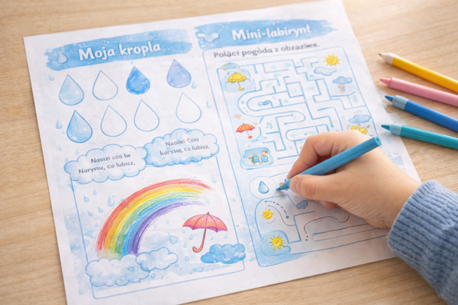 Deszczowy dzień w klasie - scenariusz lekcji