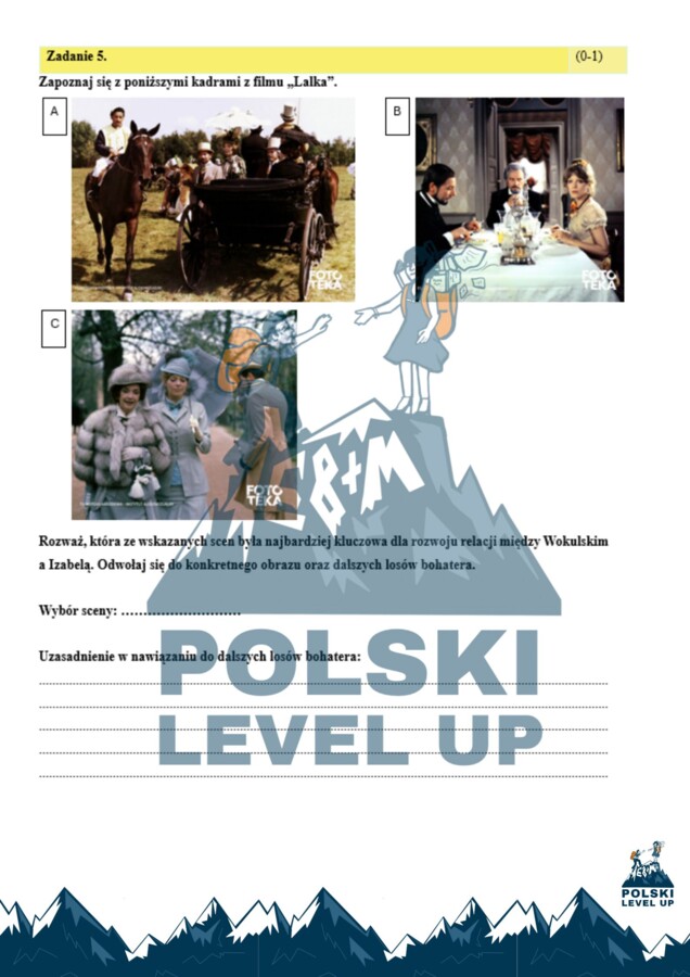 Test ikonograficzny (10 zadań z kluczem odpowiedzi)_Lalka_Polski Level Up