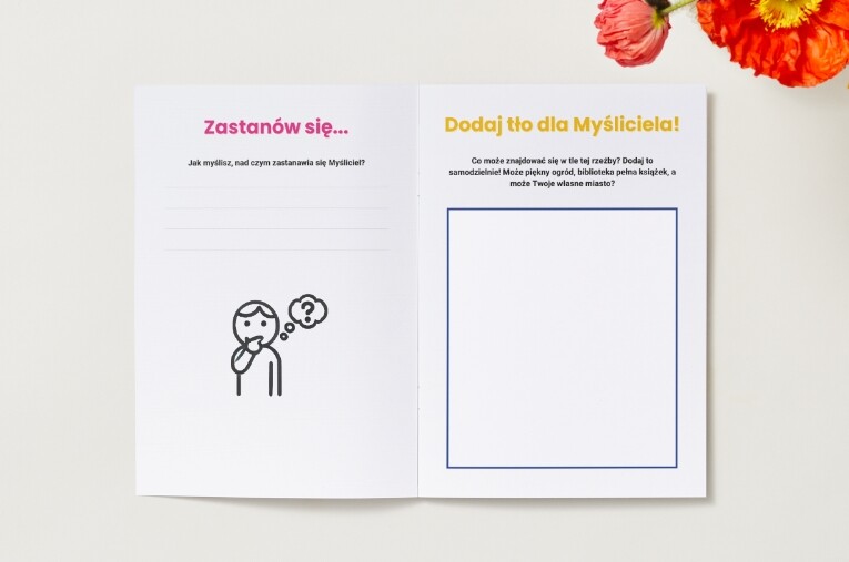 Kolorowanka „Myśliciel” Auguste’a Rodina