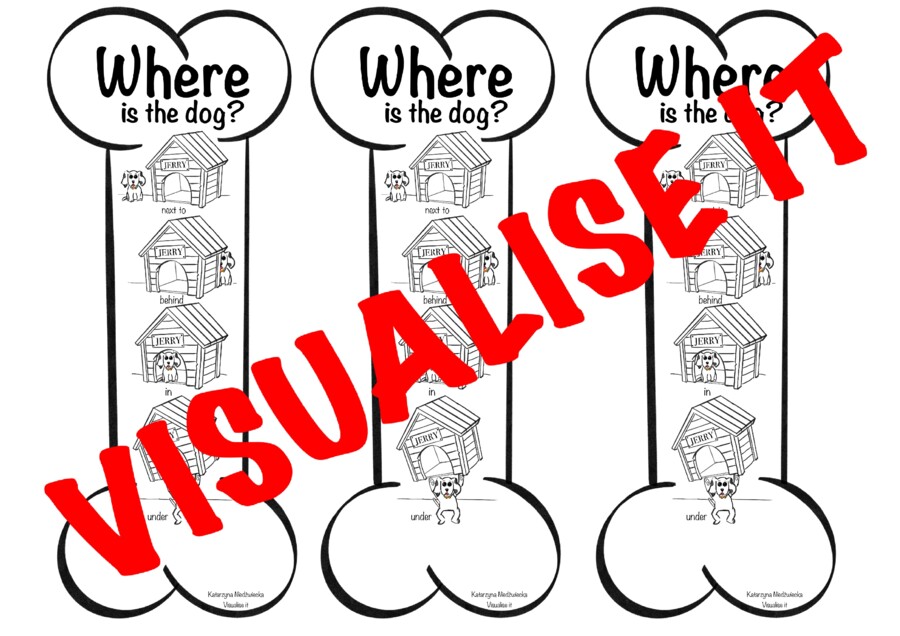 Tiger & Friends 2 Unit 2 zakładka kość prepositions of place przyimki miejsca