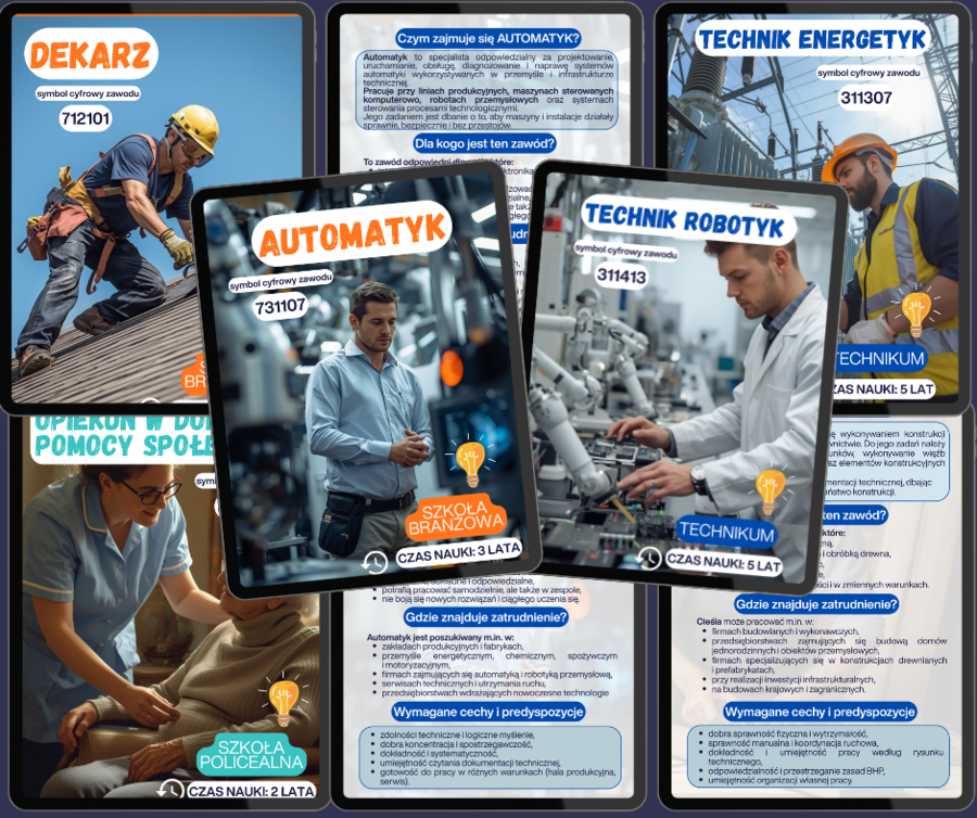 34 zawody kluczowe dla rynku pracy 2026 – POZNAJ , POMYŚL, ZDECYDUJ!