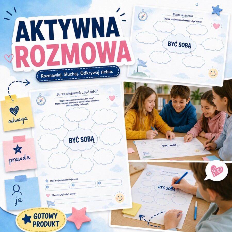 Burza skojarzeń. Być sobą.