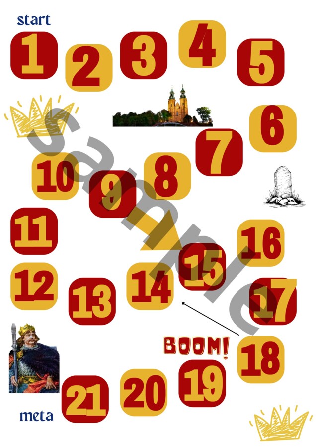 Gra planszowa z okazji 1000-lecia koronacji Bolesława Chrobrego