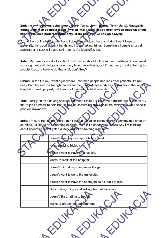 Brainy 6 Unit 1 – Powtórka do sprawdzianu + klucz odpowiedzi