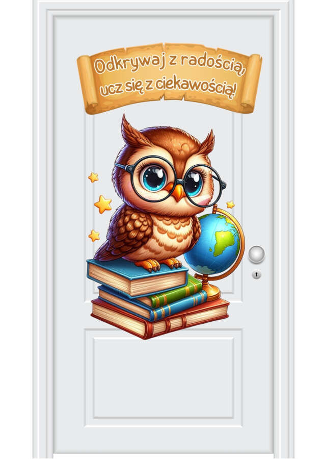 Dekoracja na drzwi - ODKRYWAJ Z RADOŚCIĄ (pdf)