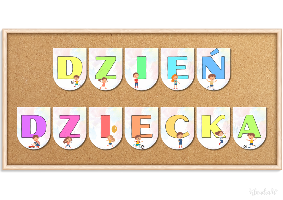Dzień Dziecka - girlanda
