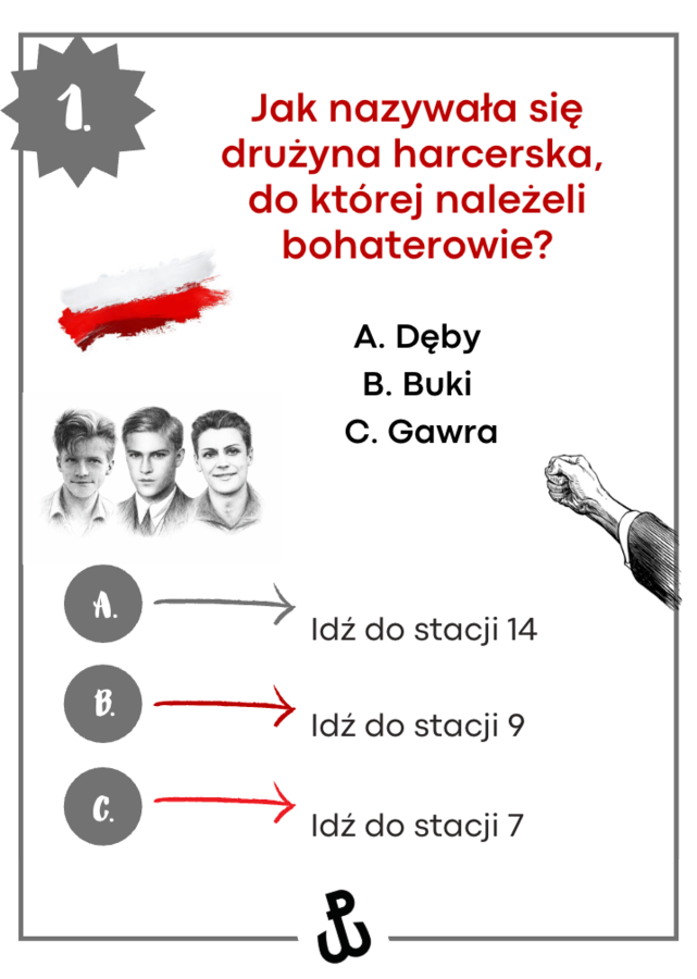 "Kamienie na szaniec" - STACJE ZADANIOWE (lekcja w ruchu)