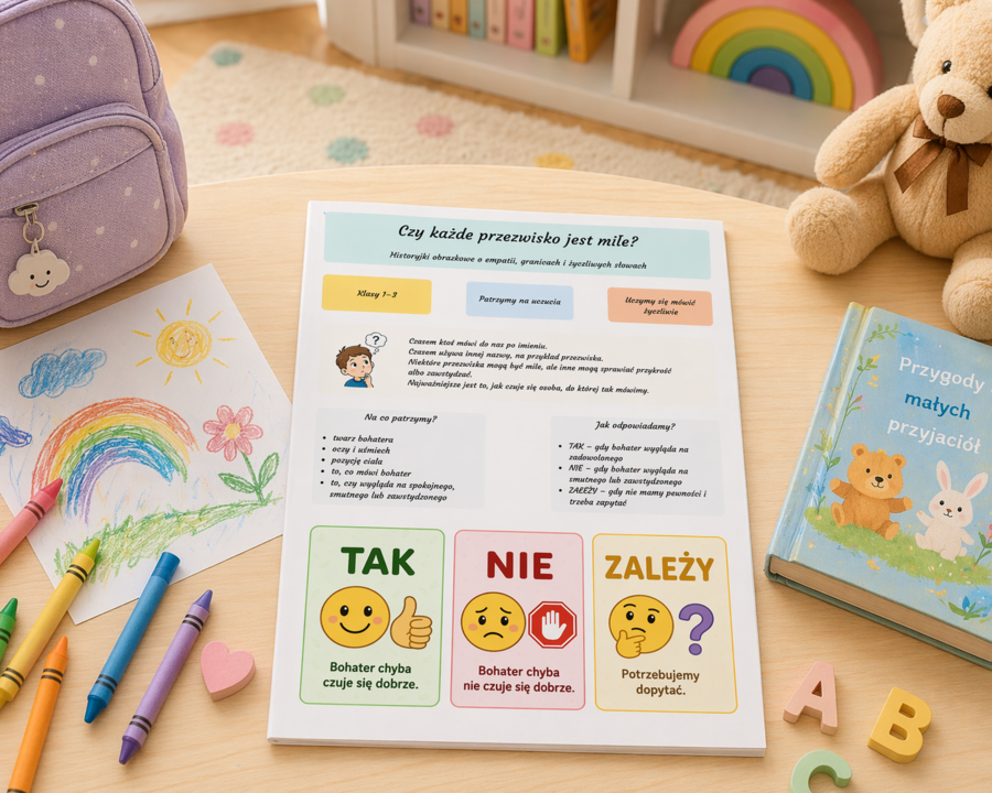 Czy każde przezwisko jest miłe? – historyjki obrazkowe