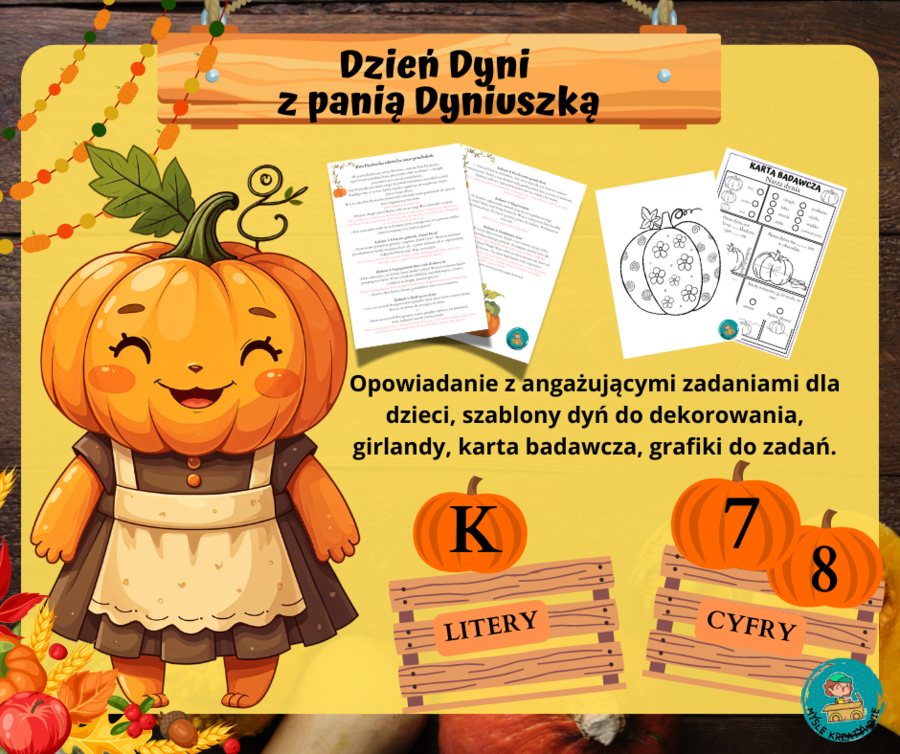 OPOWIADANIE - SCENARIUSZ DNIA DYNI W PRZEDSZKOLU - DZIEŃ DYNI