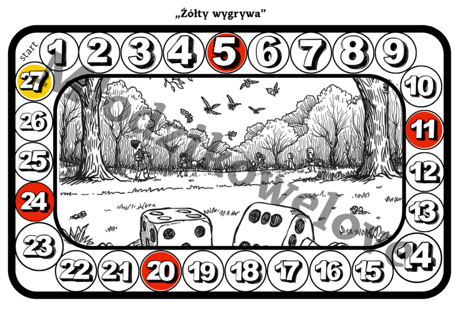 Żółty wygrywa-gra stolikowa dla dwojga