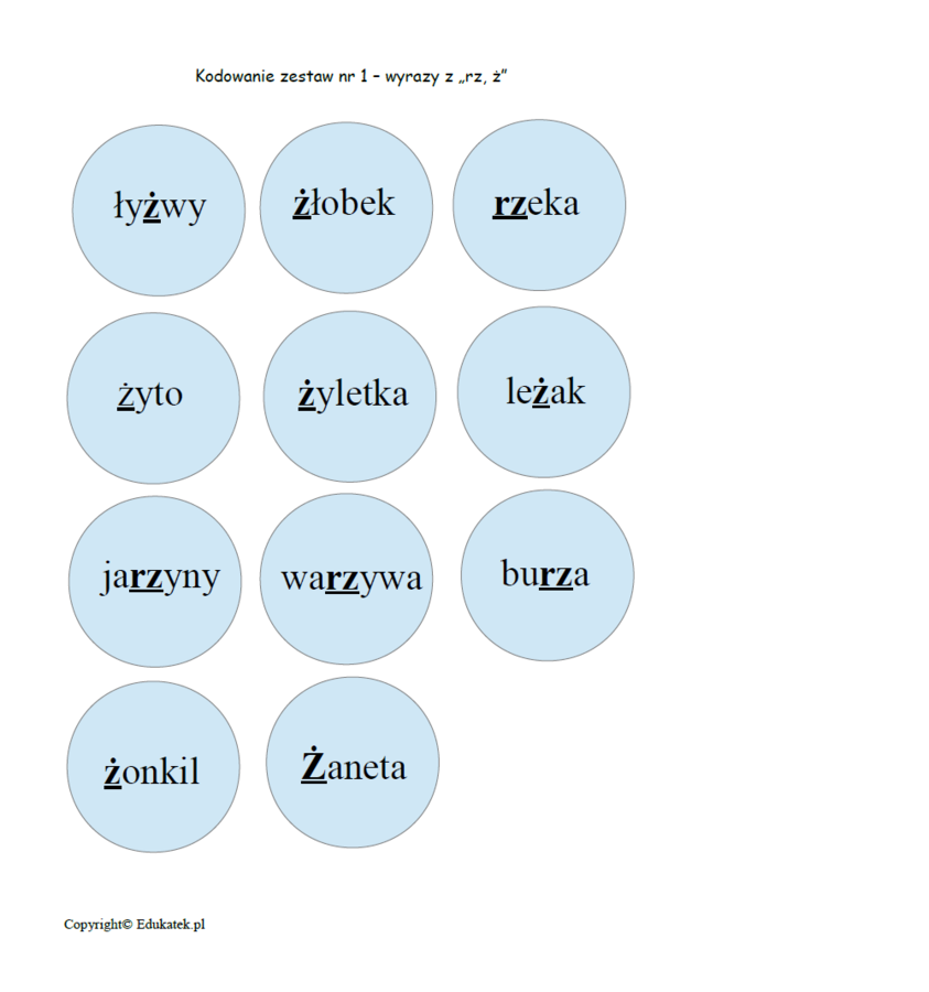 Ortograficzne kodowanie – gra ortograficzna