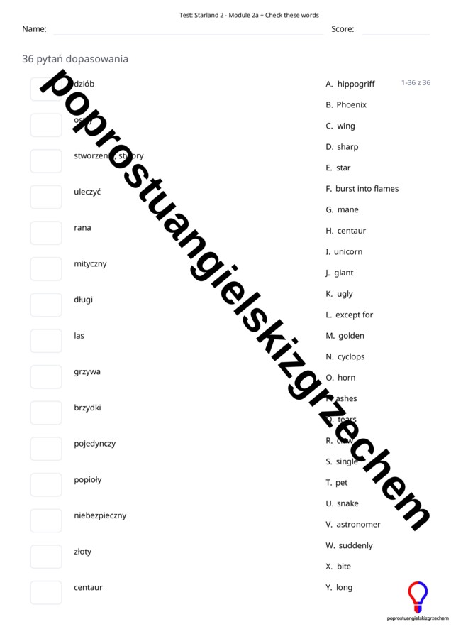 Starland 2 – Module 2 – testy