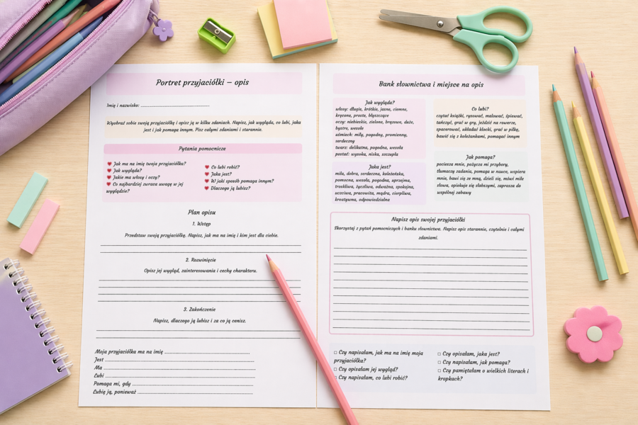 Portret przyjaciółki - opis