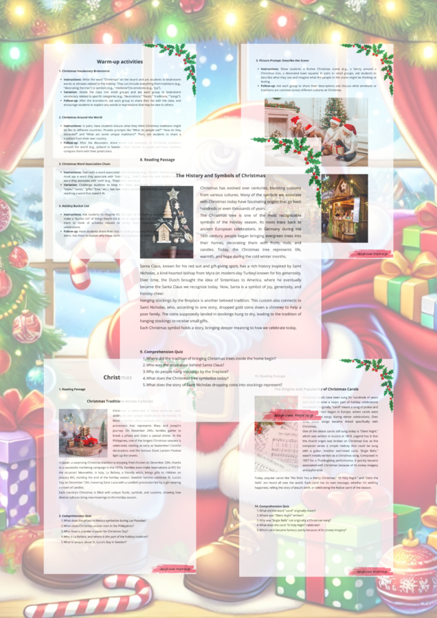 Christmas B1-B2. Gotowa Lekcja.