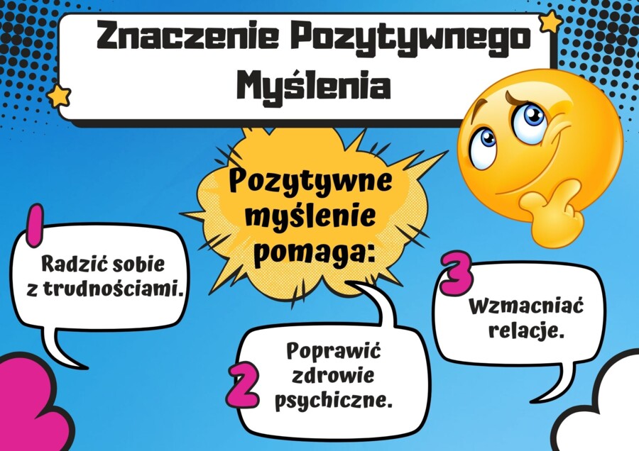 POZYTYWNE MYŚLENIE - TWOJA SUPERMOC! - gazetka edukacyjna