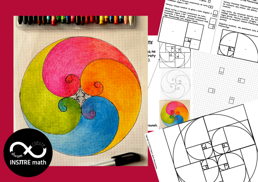 23 listopada, Dzień Fibonacciego. Fibonacci – Prostokąt i Spirala Fibonacciego. Projekt matematyczno-artystyczny.