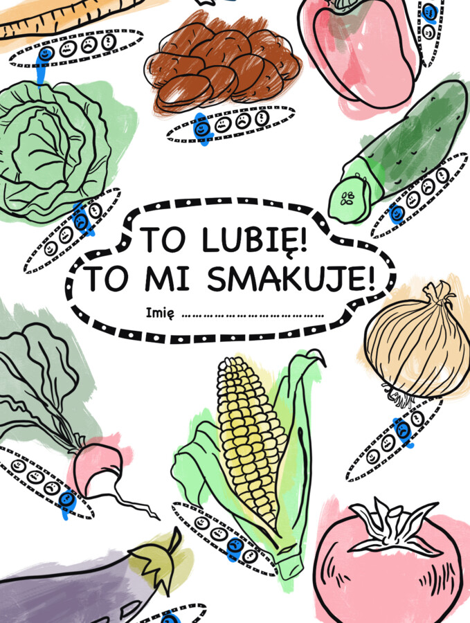 Warzywa i owoce - Jem Tęczę, To lubię - karty pracy