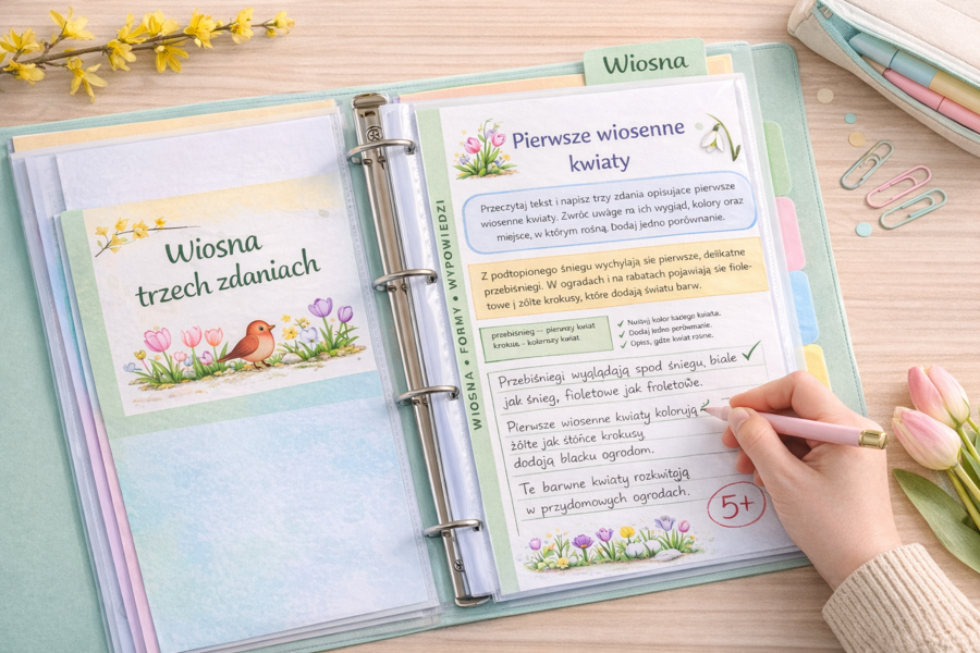 Wiosna w trzech zdaniach — krótkie formy wypowiedzi