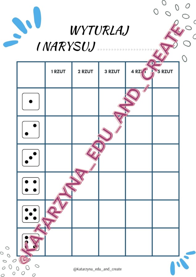 Wyturlaj - kreatywne ćwiczenia z kostkami do gry