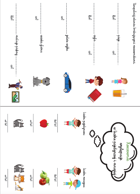 Rzeczownik - karta pracy