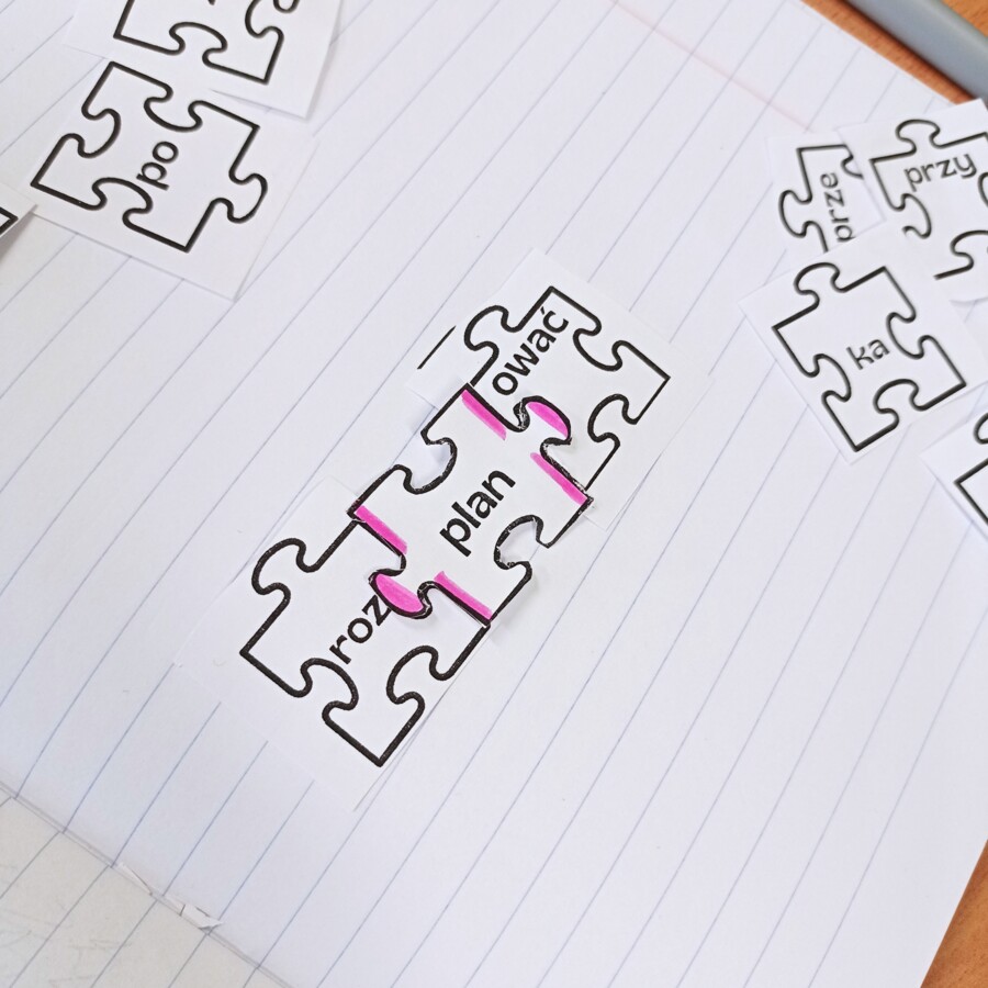 Rodzina wyrazów - puzzle