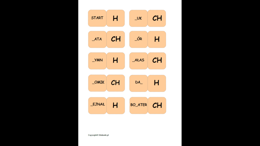Domino - gry ortograficzne