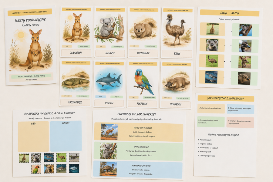 Australia – wielkie zwierzęta, małe łapki