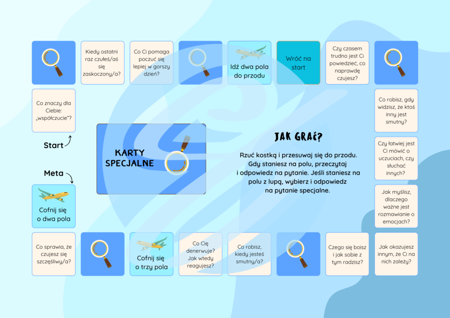 Emocje – gra planszowa wspierająca rozwój emocjonalny